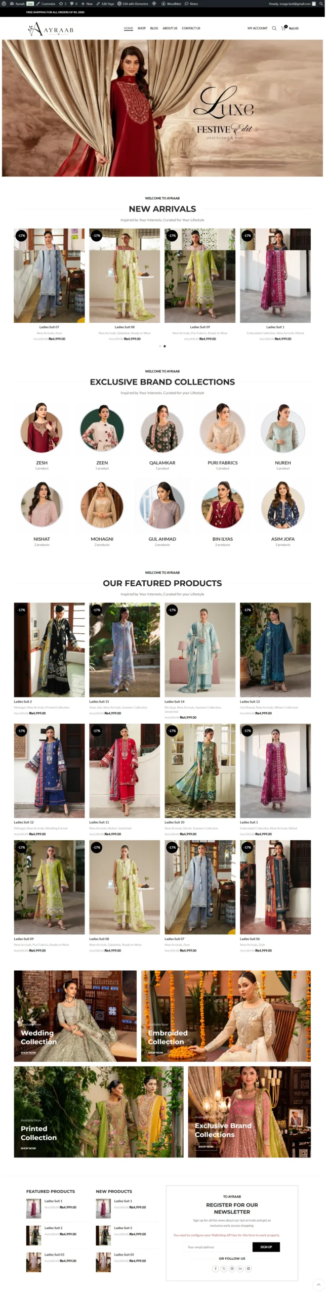 Ecommerce portfolio preview